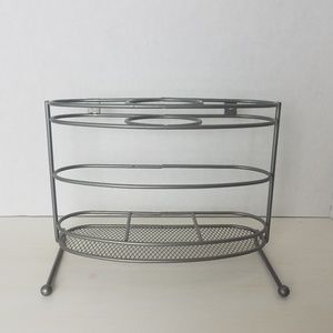 Silver Metal Hot Hair Tools Stand Holder